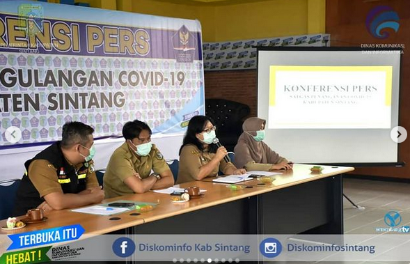 Press Release Perkembangan Penanganan Covid-19 di Kabupaten Sintang