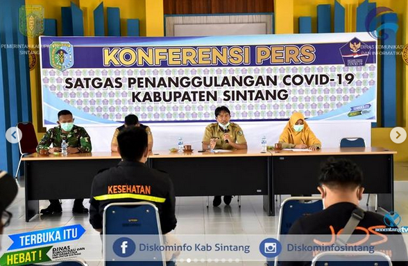Press Release Perkembangan Penanganan Covid-19 di Kabupaten Sintang