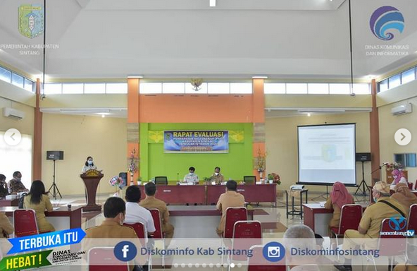 Wakil Bupati Sintang Sudiyanto Buka Rapat Evaluasi Pendapatan Asli Daerah (PAD) Kabupaten Sintang Triwulan IV Tahun 2020