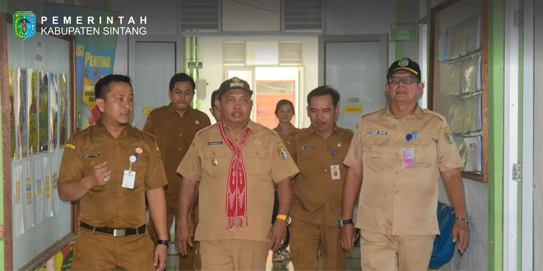 Wakil Bupati Sintang kunjungi UPTD Puskesmas Nanga Lebang Kecamatan Kelam Permai