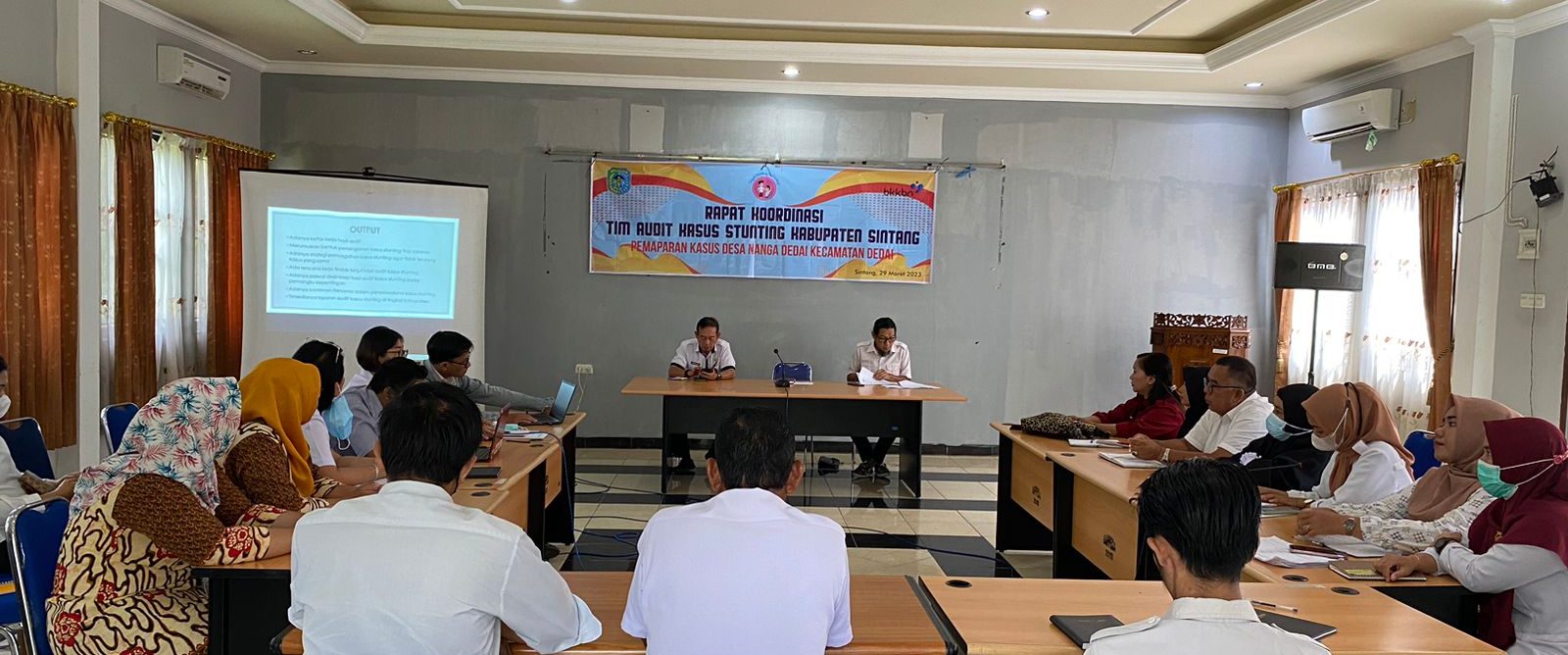 TPPS Sintang Gelar Rapat Koordinasi Tim Audit Kasus Stunting Kabupaten Sintang Khusus Desa Lokus di Kecamatan Dedai