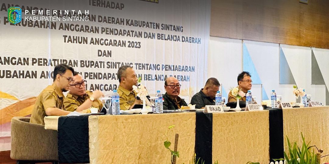 Sekda Sintang hadiri Rapat Evaluasi Gubernur Kalbar terhadap Raperda Perubaan APBD Kabupaten Sintang TA.2023