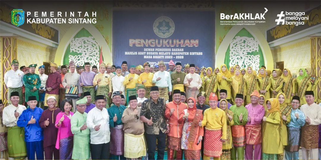 Bupati dan Wakil Bupati Sintang Hadiri Pengukuhan DPD MABM Kabupaten Sintang