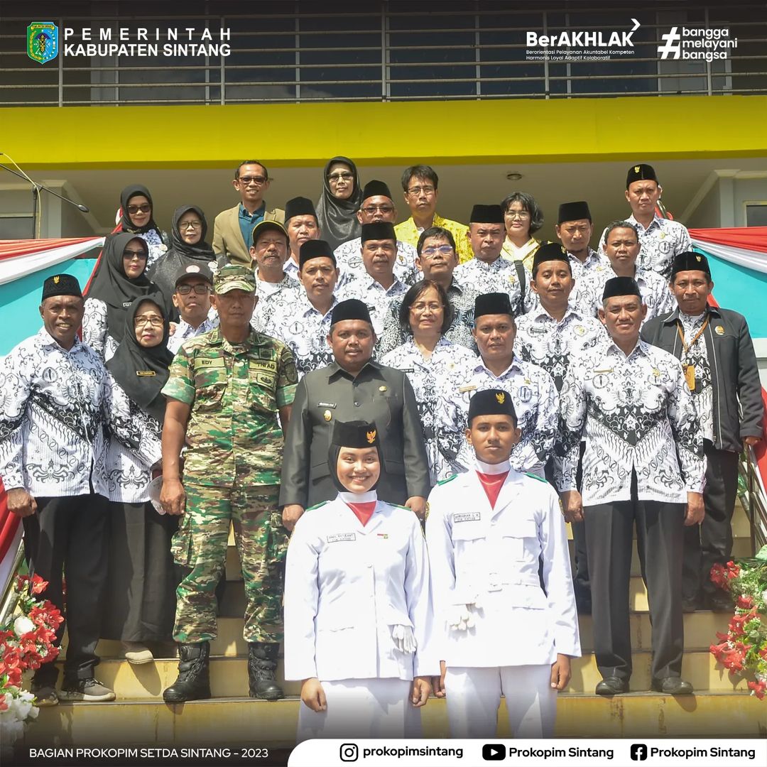 Pelaksanaan Upacara Peringatan HUT Persatuan Guru RI 2023 Kabupaten Sintang