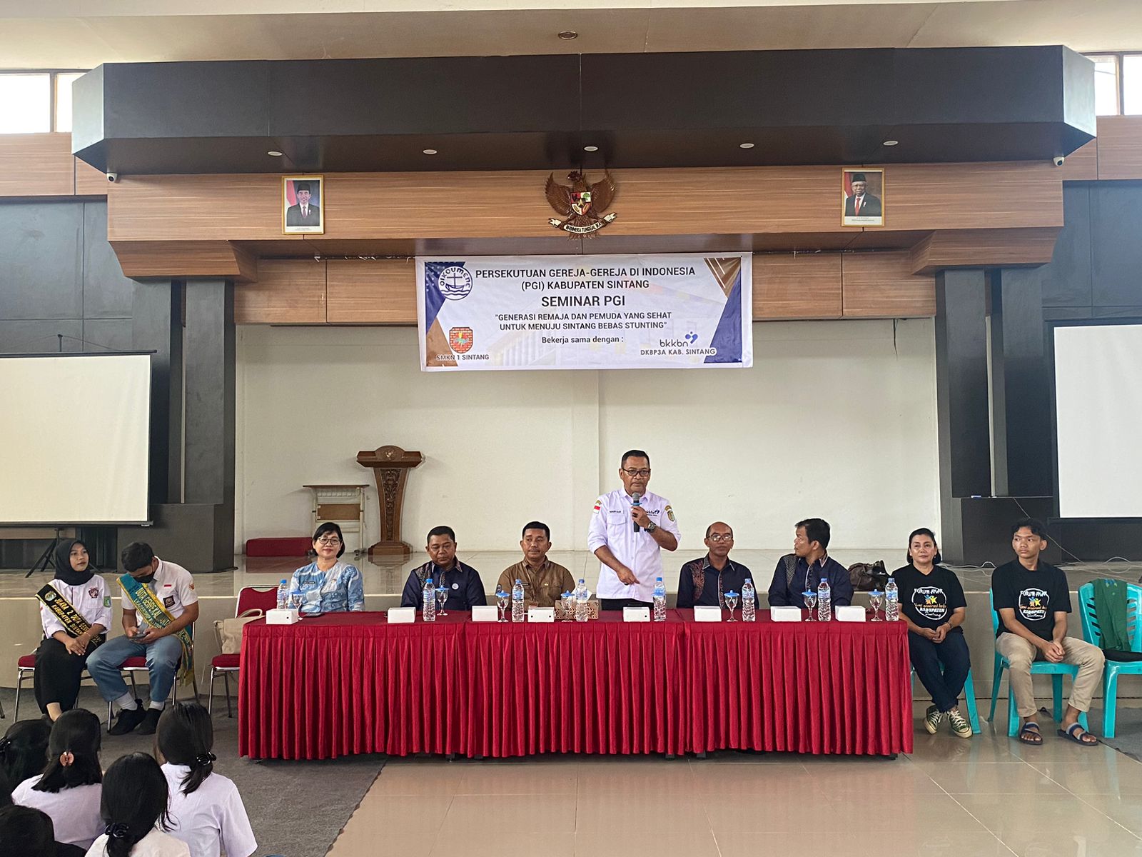 Edukasi Gizi dan Anemia, DKBP3A dan Persekutuan Gereja Indonesia Kabupaten Sintang Dampingi Duta Genre