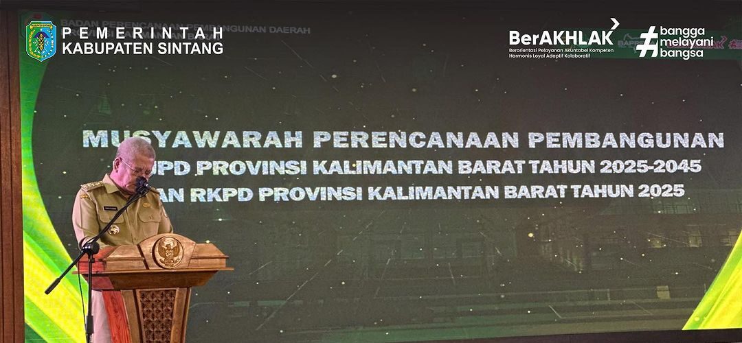 Bupati Sintang Hadiri Musrenbang RPJPD Provinsi Kalbar Tahun 2025-2045 dan RKPD Provinsi Kalbar Tahun 2025